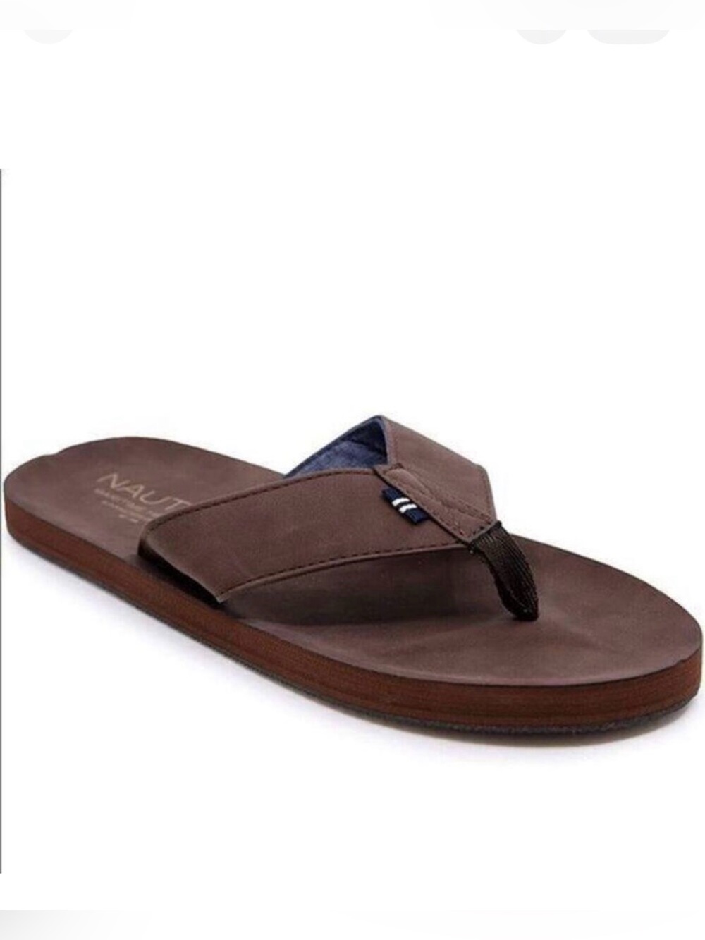Nautica Moleskin Lined Thong Sandals sz 13 NEW # box 868